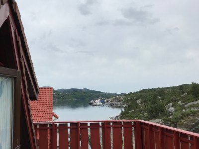 Apartment Type 3 balcony with fjord view – Sotra Rorbusenter