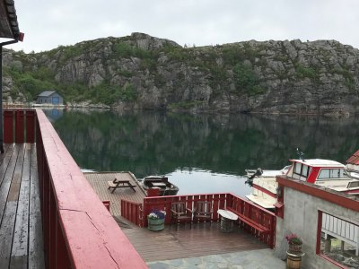 Apartment Type 3 balcony with fjord scenery – Sotra Rorbusenter
