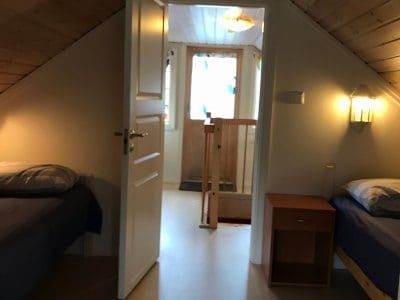 Apartment Type 3 loft bedroom with twin beds – Sotra Rorbusenter