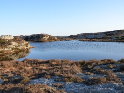 Scenic coastal landscape in Sotra, Norway